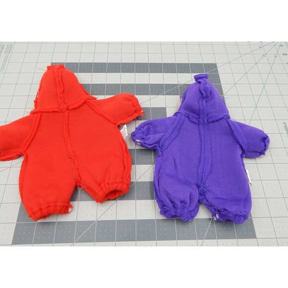 Teddy Bear Teletubbies Costumes Outfit Tinky Winky Lala 8-1/2 In Unipak Designs - Picture 4 of 4